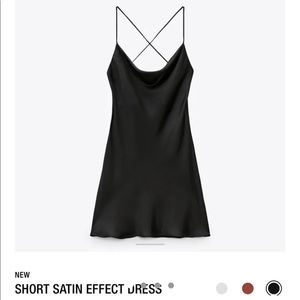 Zara Short Satin Dress